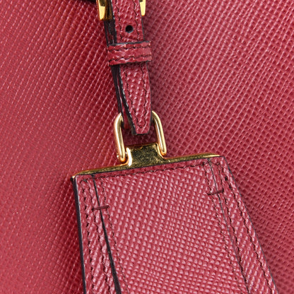 Prada Saffiano Cuir Large Double Bag Fuoco 12 of 12