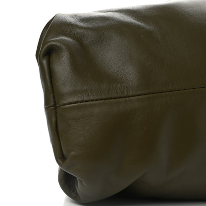 Bottega Veneta Smooth Butter Calf The Pouch Oversized Clutch Kaki Fondent 8 of 9