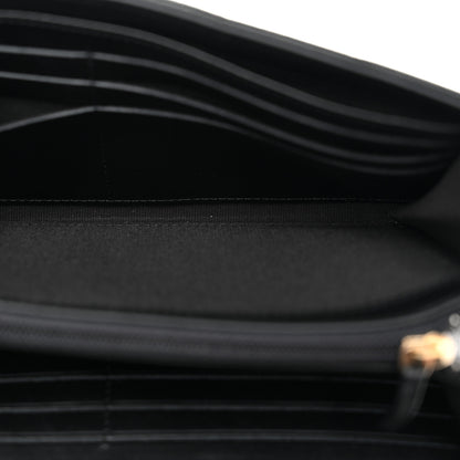Chanel Caviar Quilted Large Boy Gusset Flap Wallet Black 5 of 9