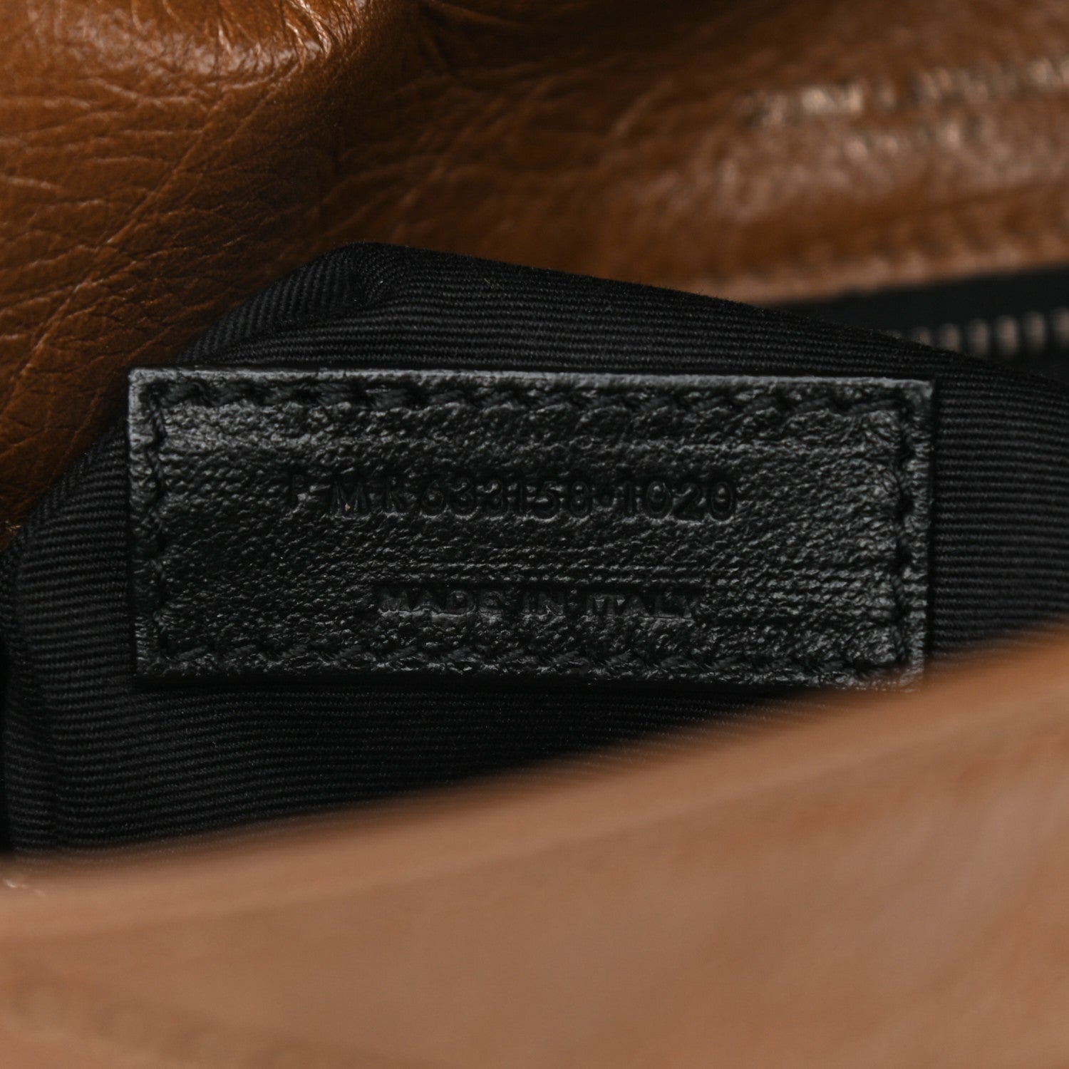 Saint Laurent Crinkled Calfskin Matelasse Monogram Medium Niki Chain Satchel Tan Brown 6 of 9