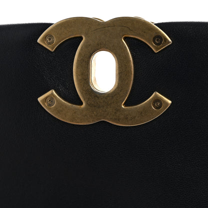 Chanel Lambskin Quilted Medium Chanel 19 Flap Navy Blue 12 of 14