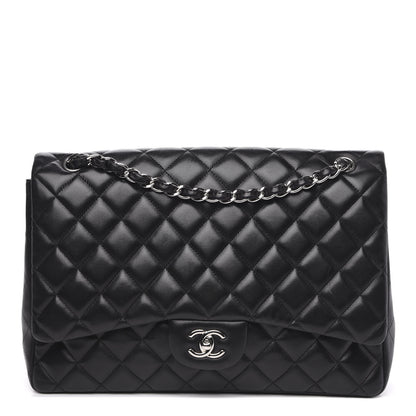 Chanel Lambskin Quilted Maxi Single Flap Black 1 of 16