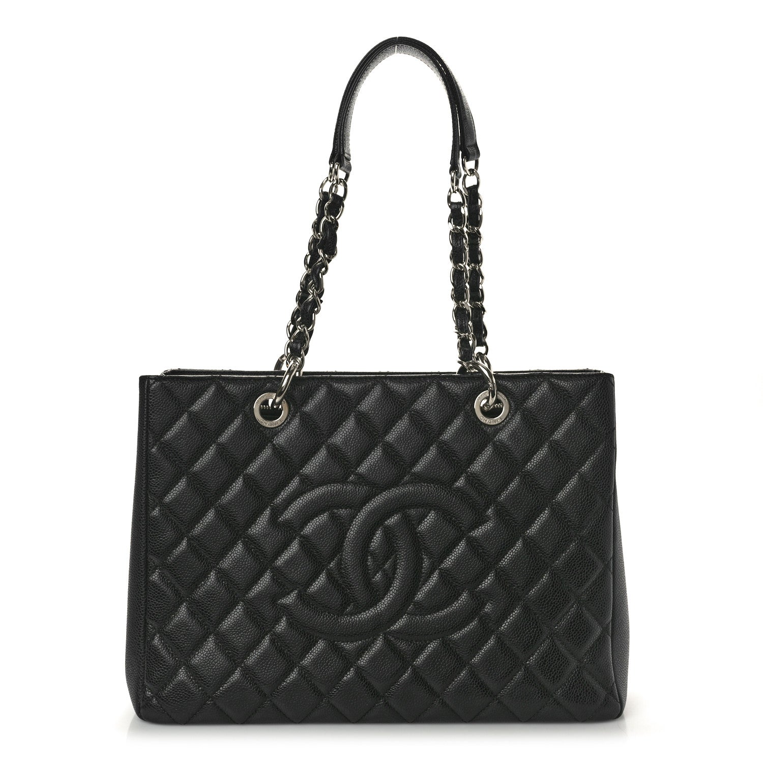 Chanel Caviar Quilted Grand Shopping Tote GST Black 1 of 9