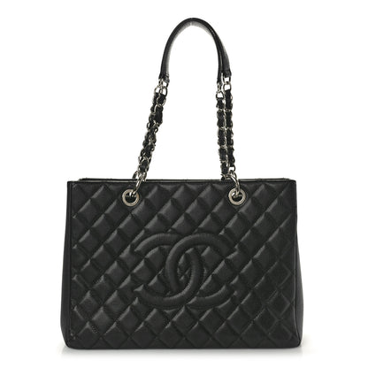 Chanel Caviar Quilted Grand Shopping Tote GST Black 1 of 9