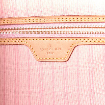 Louis Vuitton Damier Azur Delightful MM Rose Ballerine 6 of 8
