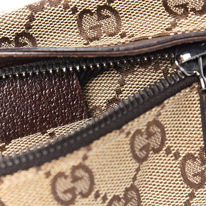 Gucci GG Monogram Double Pocket Belt Bag Dark Brown 6 of 10