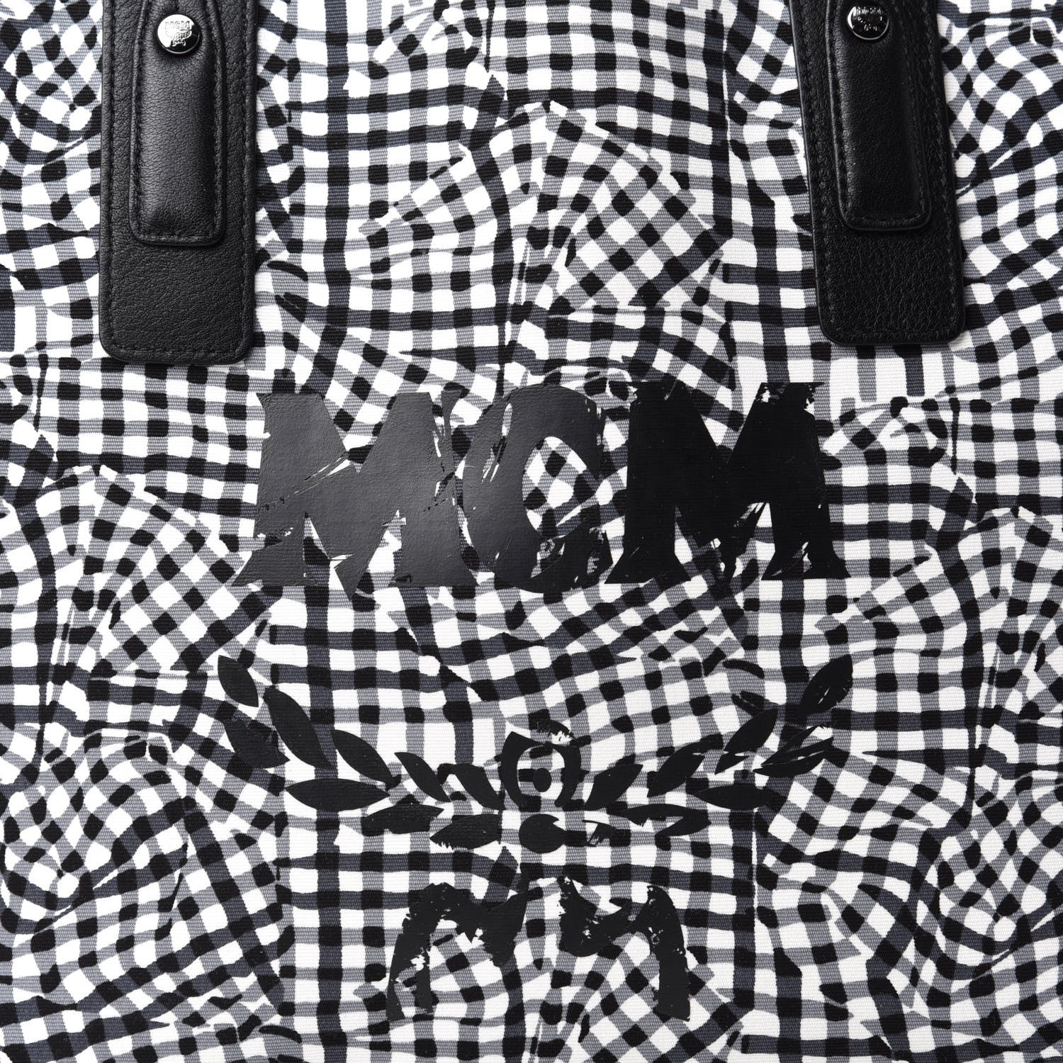 MCM Visetos Medium Liz Reversible Shopper Tote Black 15 of 15