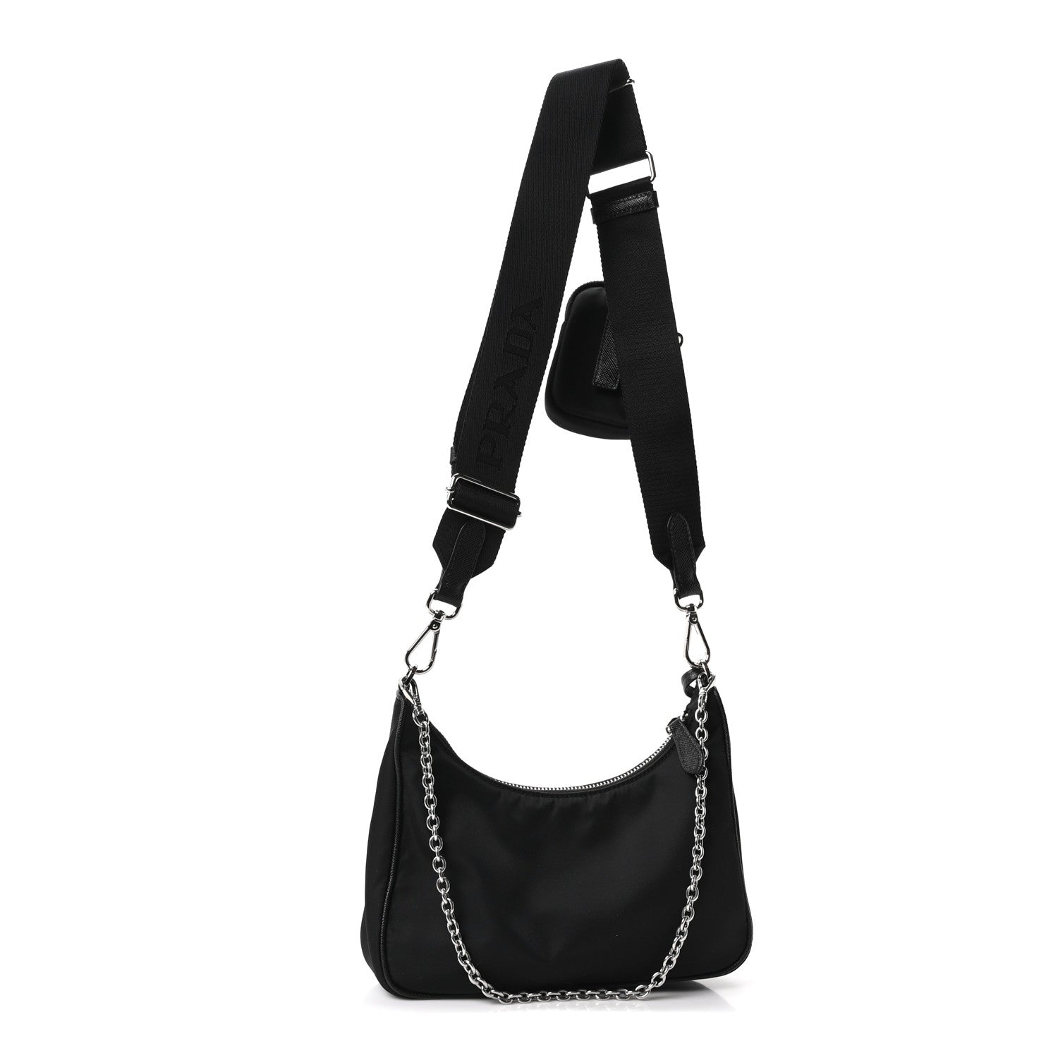 Prada Nylon Re-Edition 2005 Shoulder Bag Black 3 of 10