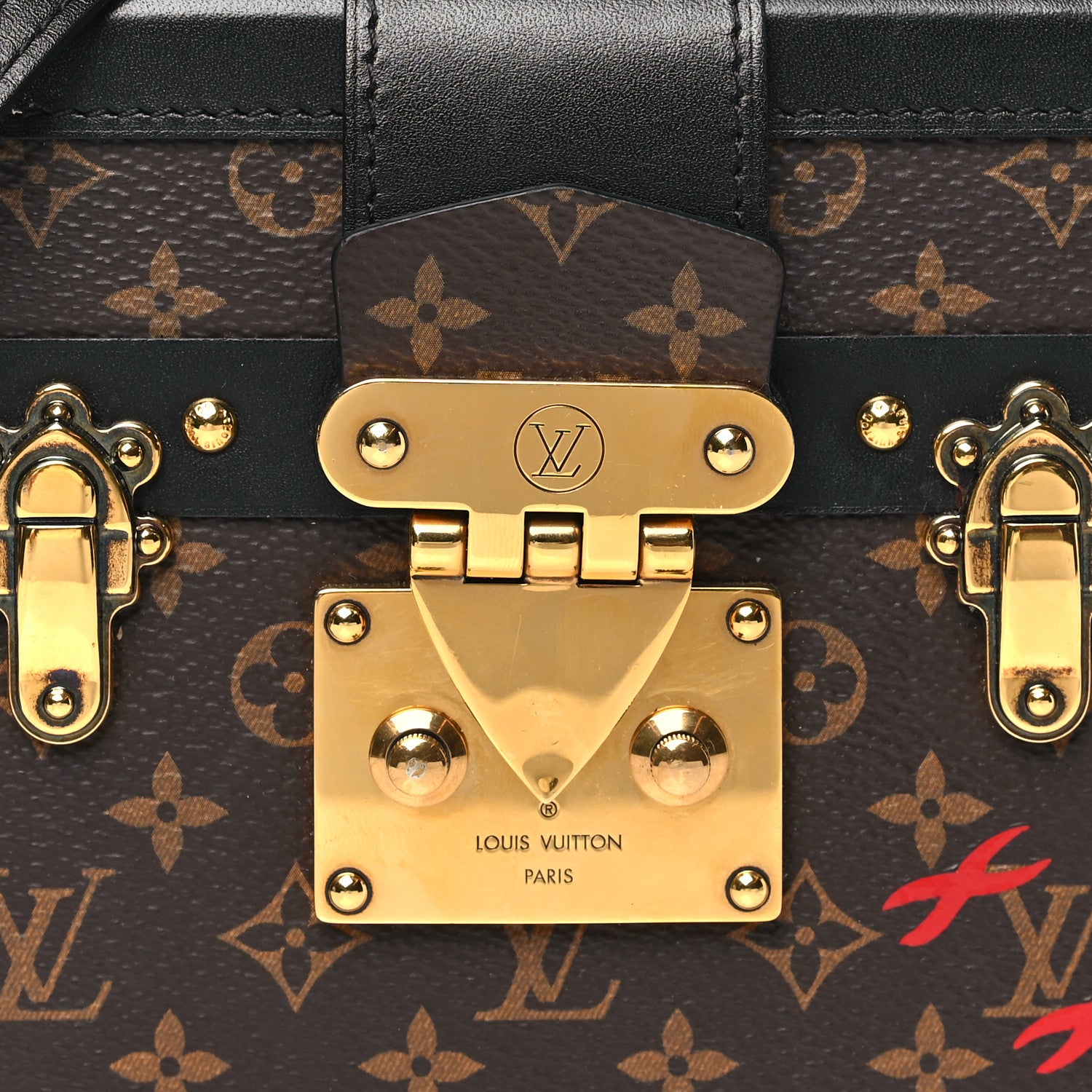 Louis Vuitton Monogram Petite Malle Black 8 of 11