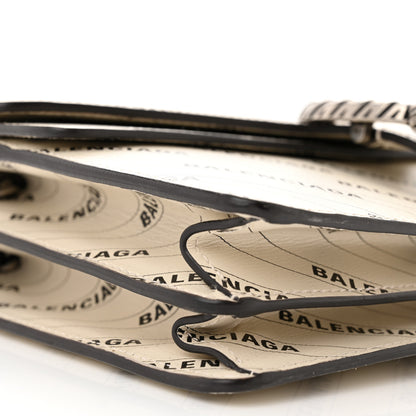 Gucci X BALENCIAGA Calfskin Logo Print Small Dionysus Shoulder Bag White 10 of 11