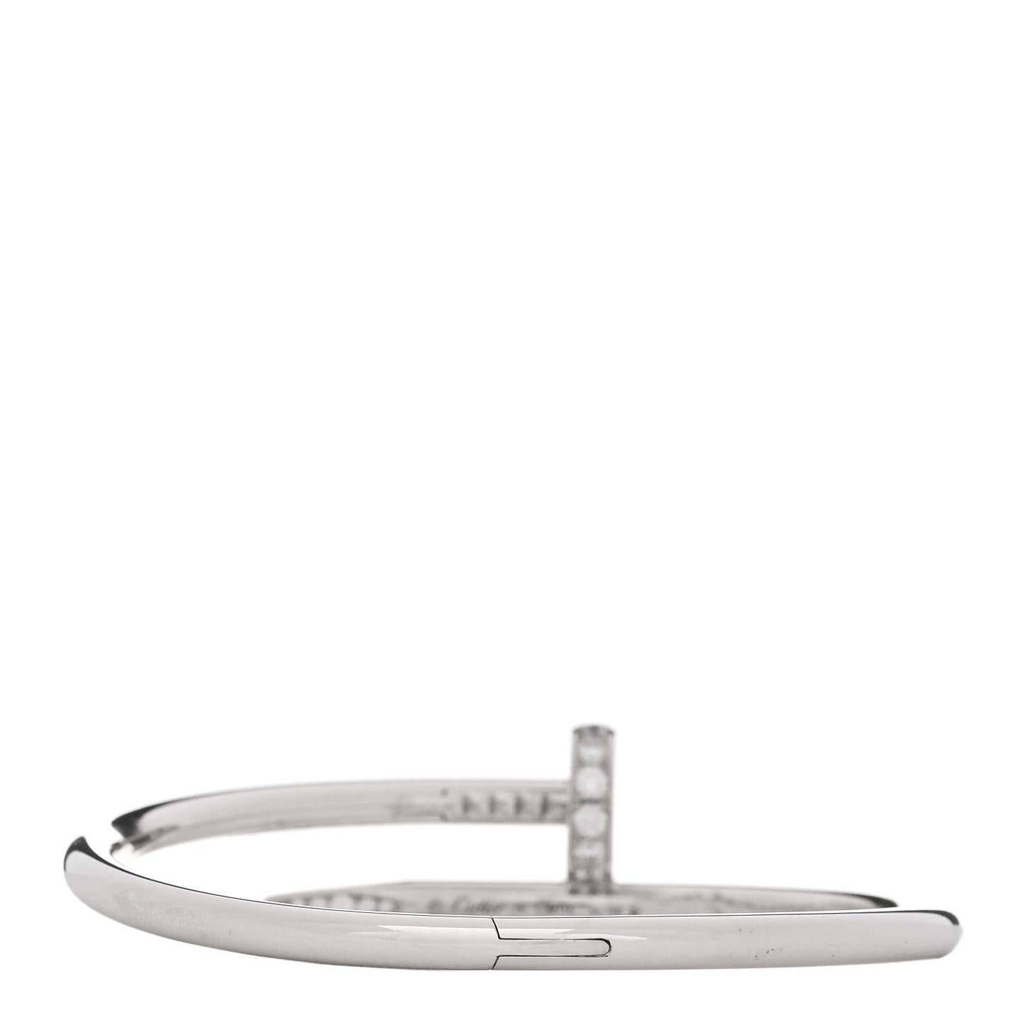 18K White Gold Diamond Juste Un Clou Bracelet 15