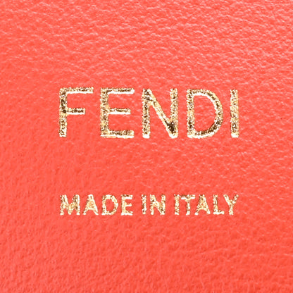 Fendi Paglia Vitello Grace FF Woven Baguette Lava 6 of 10