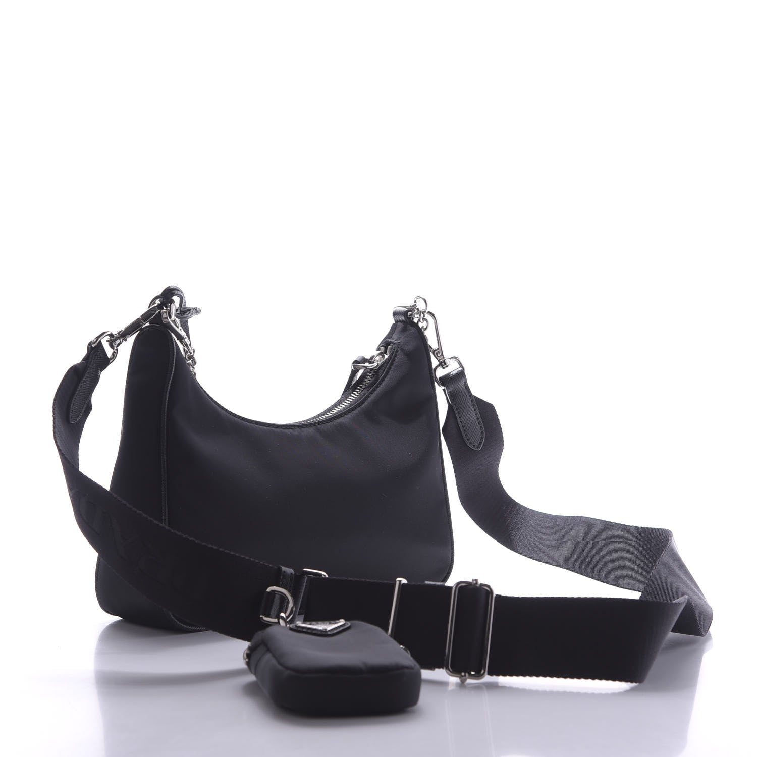 Prada Nylon Re-Edition 2005 Shoulder Bag Black 3 of 10
