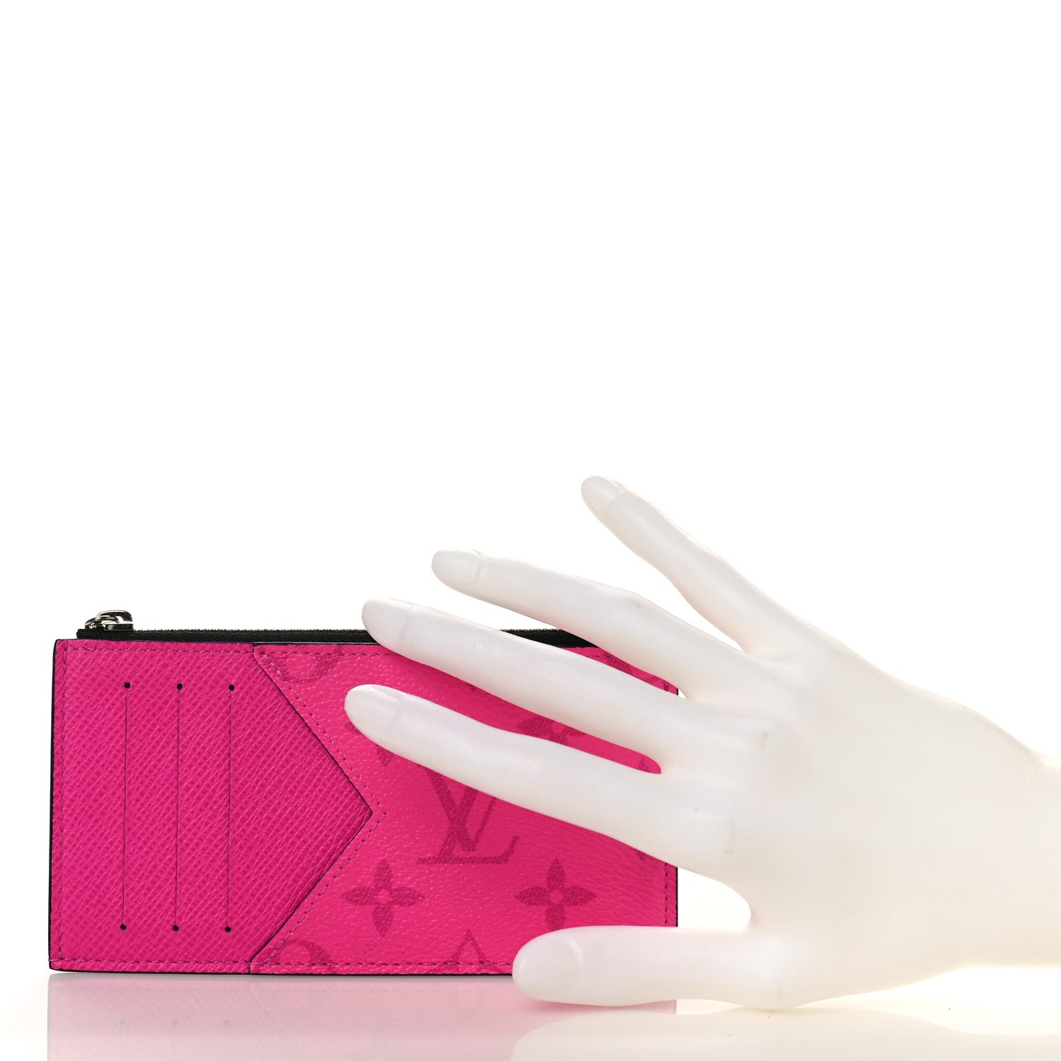 Louis Vuitton Taigarama Coin Card Holder Fuchsia 2 of 8