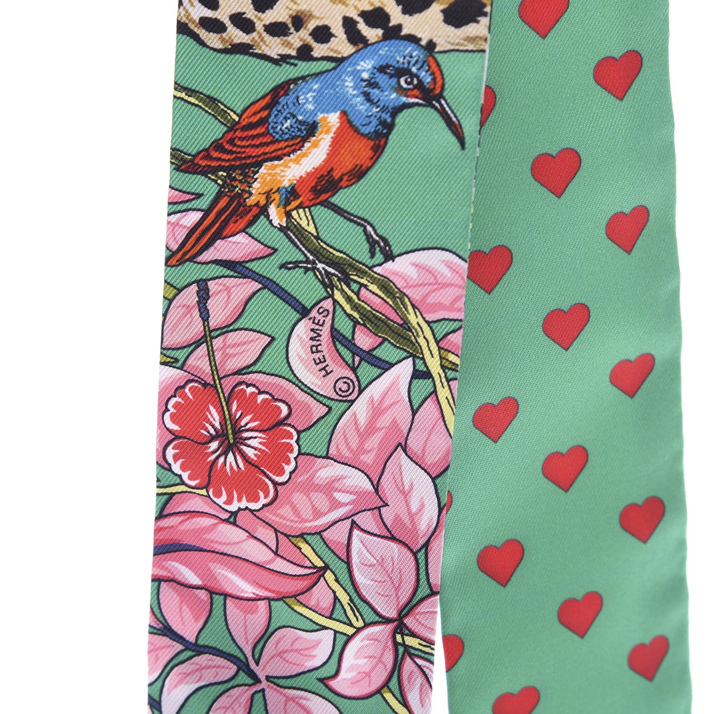 Silk Jungle Love Love Twilly Emeraude Rose Brun