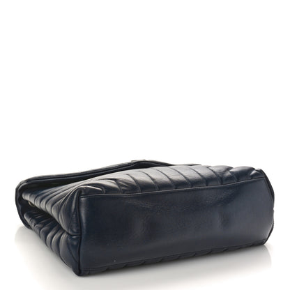 Saint Laurent Calfskin Y Quilted Monogram Medium Loulou Chain Satchel Denim Blue 4 of 10