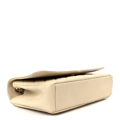 Chanel Caviar Quilted Medium CC Filigree Flap Beige 4 of 11