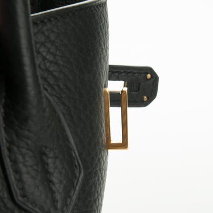 Hermes Taurillon Clemence Birkin 35 Black 13 of 24