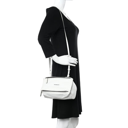 Givenchy Crinkled Patent Deerskin Mini Pandora White 2 of 19