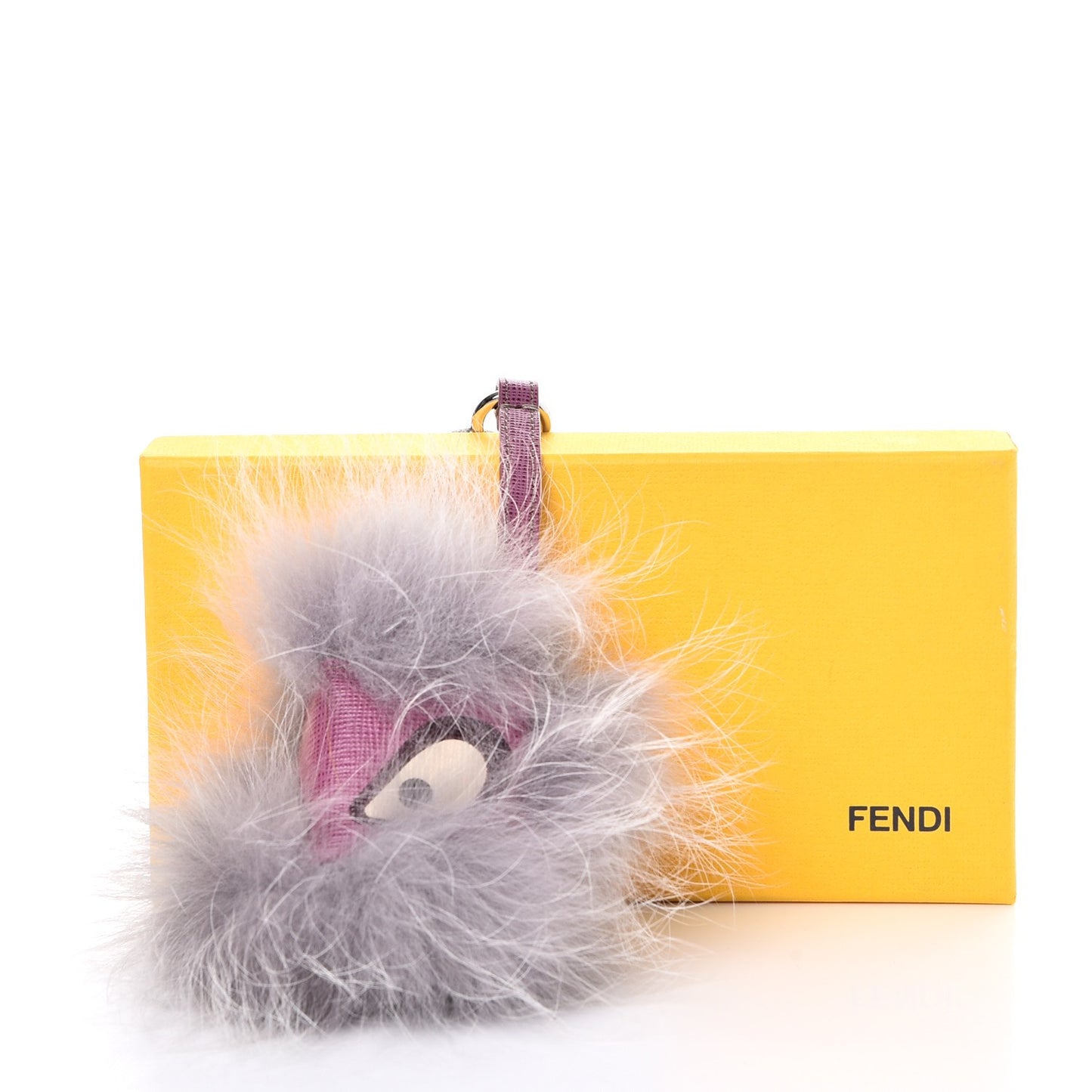 Fox Fur Jessy Jr Monster Bag Bug Charm Lilla Multicolor Perla