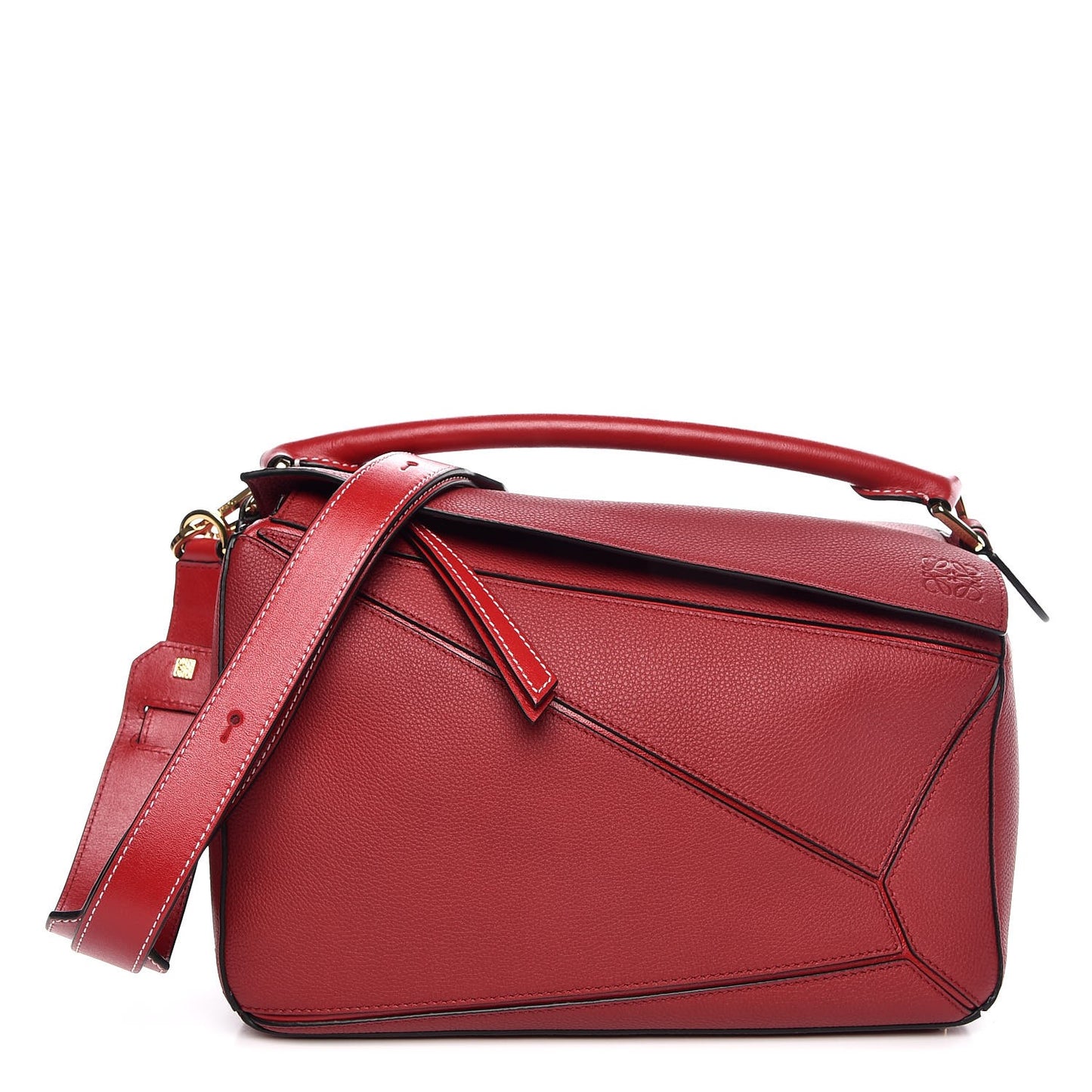 Calfskin Puzzle Bag Rouge