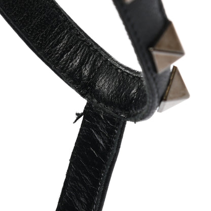 Valentino Garavani Calfskin Nappa Rockstud Ankle Strap 100mm Pumps 37.5 Black 8 of 10