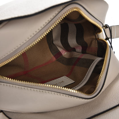 Burberry Soft Grain Calfskin Small Buckle Zip Bag Limestone 6 of 8