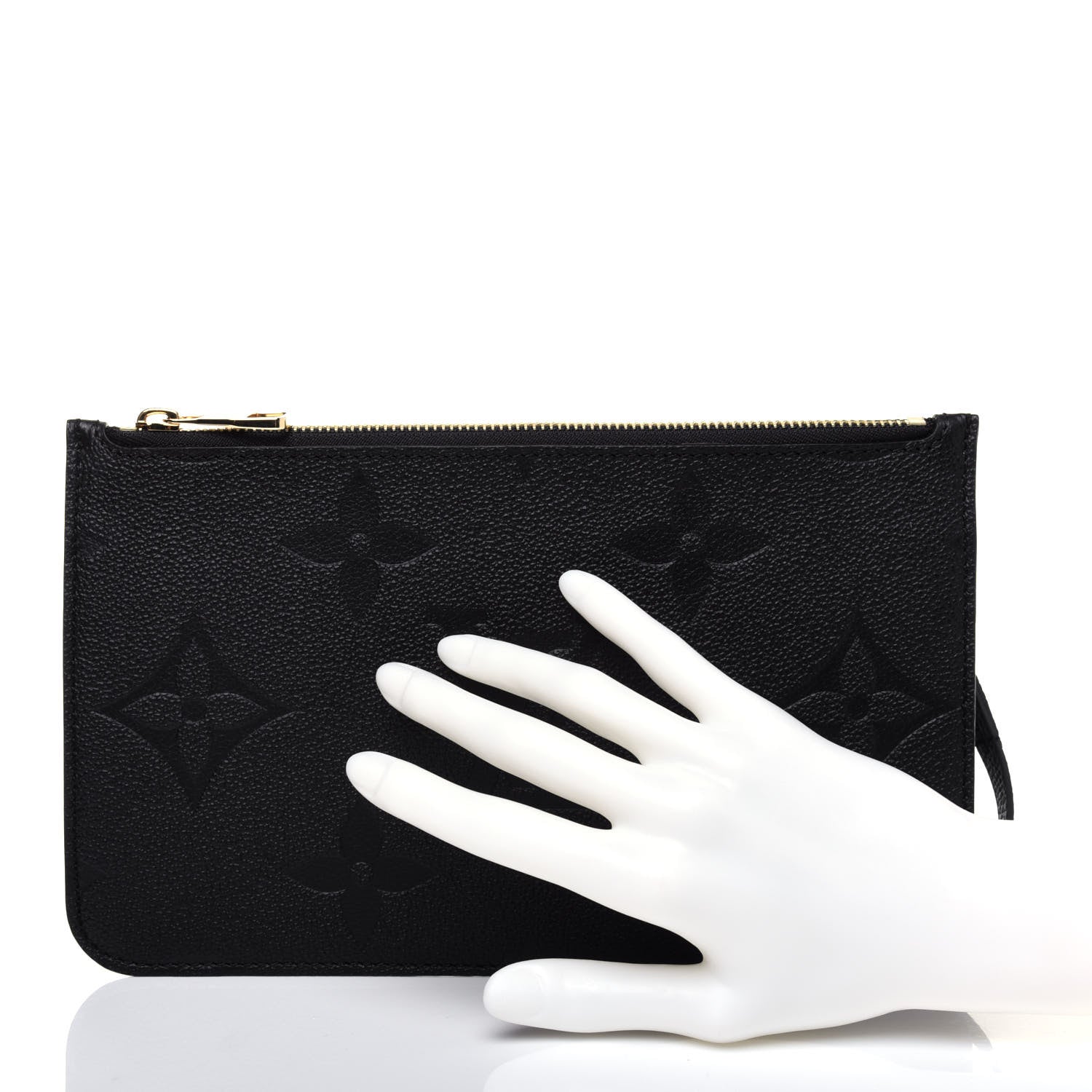 Louis Vuitton Empreinte Monogram Giant Neverfull MM Pochette Black 2 of 8