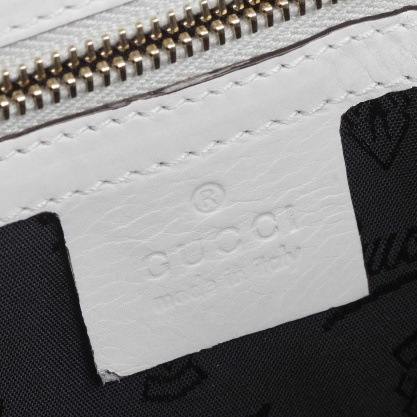 Leather Hysteria Clutch White