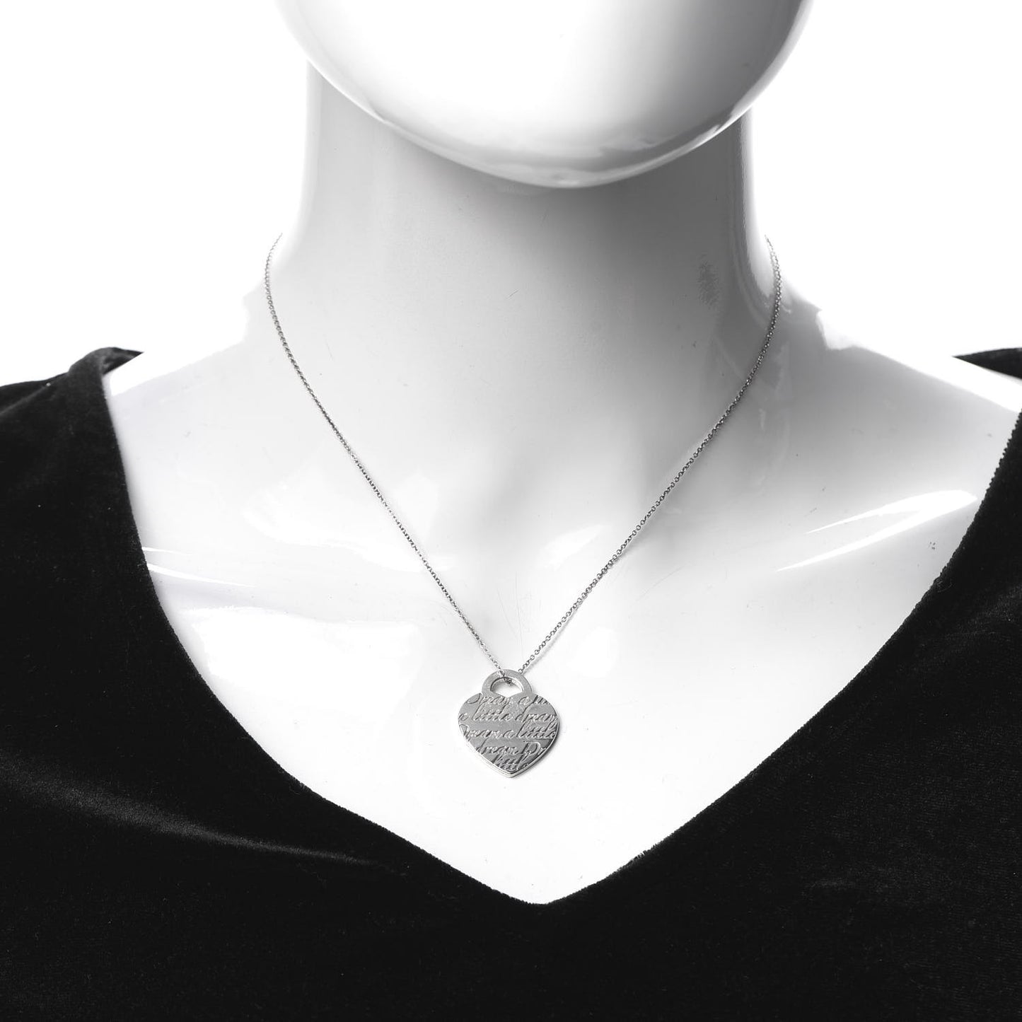 Sterling Silver Dream A Little Dream Heart Pendant Necklace