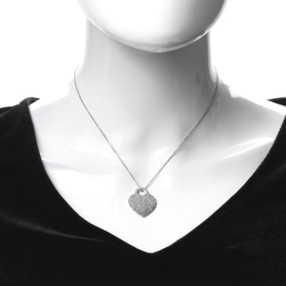 Tiffany Sterling Silver Dream A Little Dream Heart Pendant Necklace 2 of 5