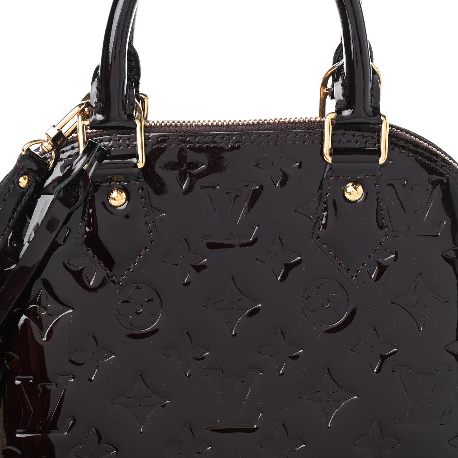 Louis Vuitton Vernis Alma BB Amarante 7 of 11