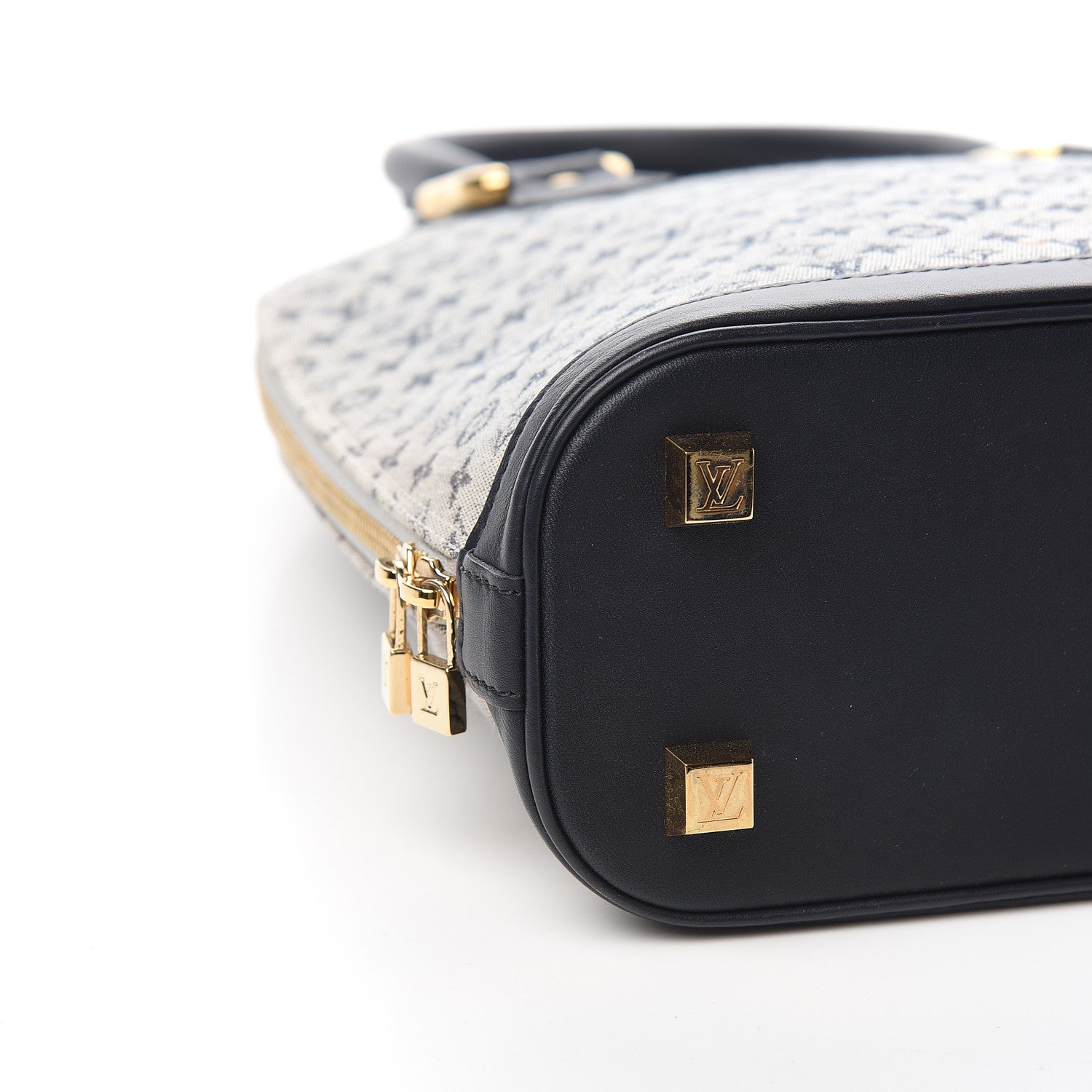 Louis Vuitton Mini Monogram Alma Haut Tote Blue 9 of 11