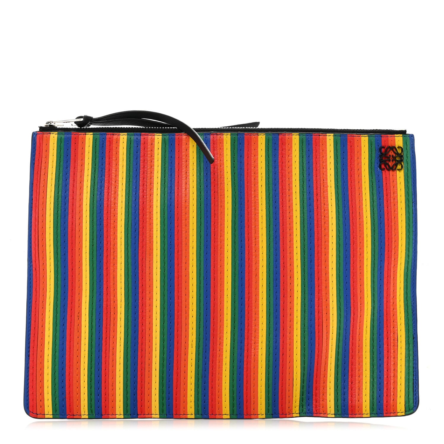 Loewe Calfskin Stitches Medium Rainbow Pouch Multicolor 1 of 6