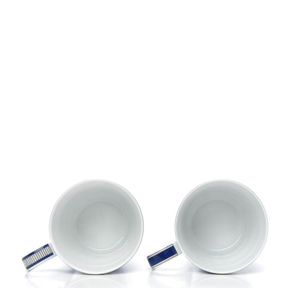 Hermes Porcelain Bleus d'Ailleurs Mug Set Of 2 5 of 7