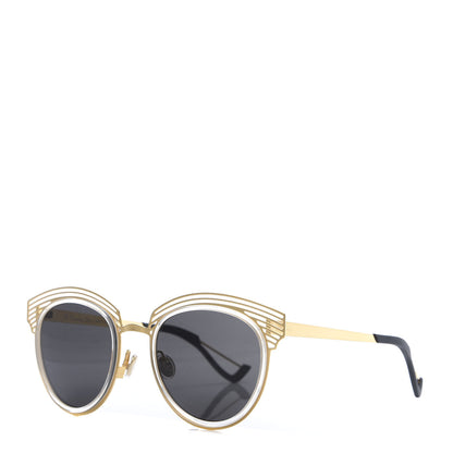 Christian Dior Acetate Enigme Sunglasses Gold 1 of 7