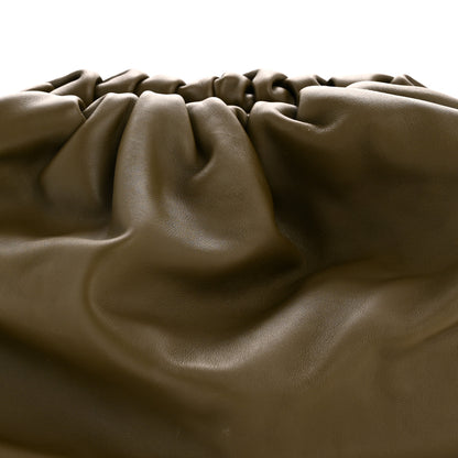 Bottega Veneta Smooth Butter Calf The Pouch Oversized Clutch Kaki Fondent 8 of 10