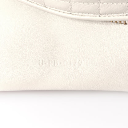Celine Calfskin Quilted C Charm Belt Bag White 7 of 9
