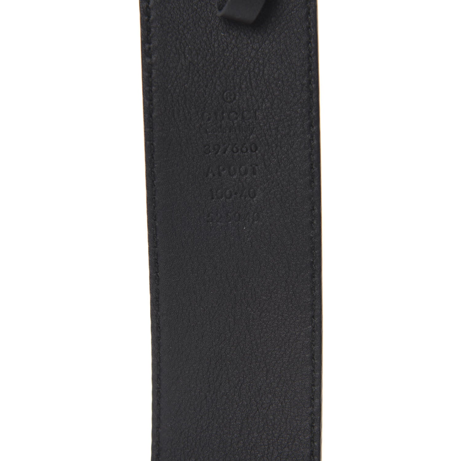 Gucci Calfskin Double G 40mm Belt 100 40 Black 3 of 4