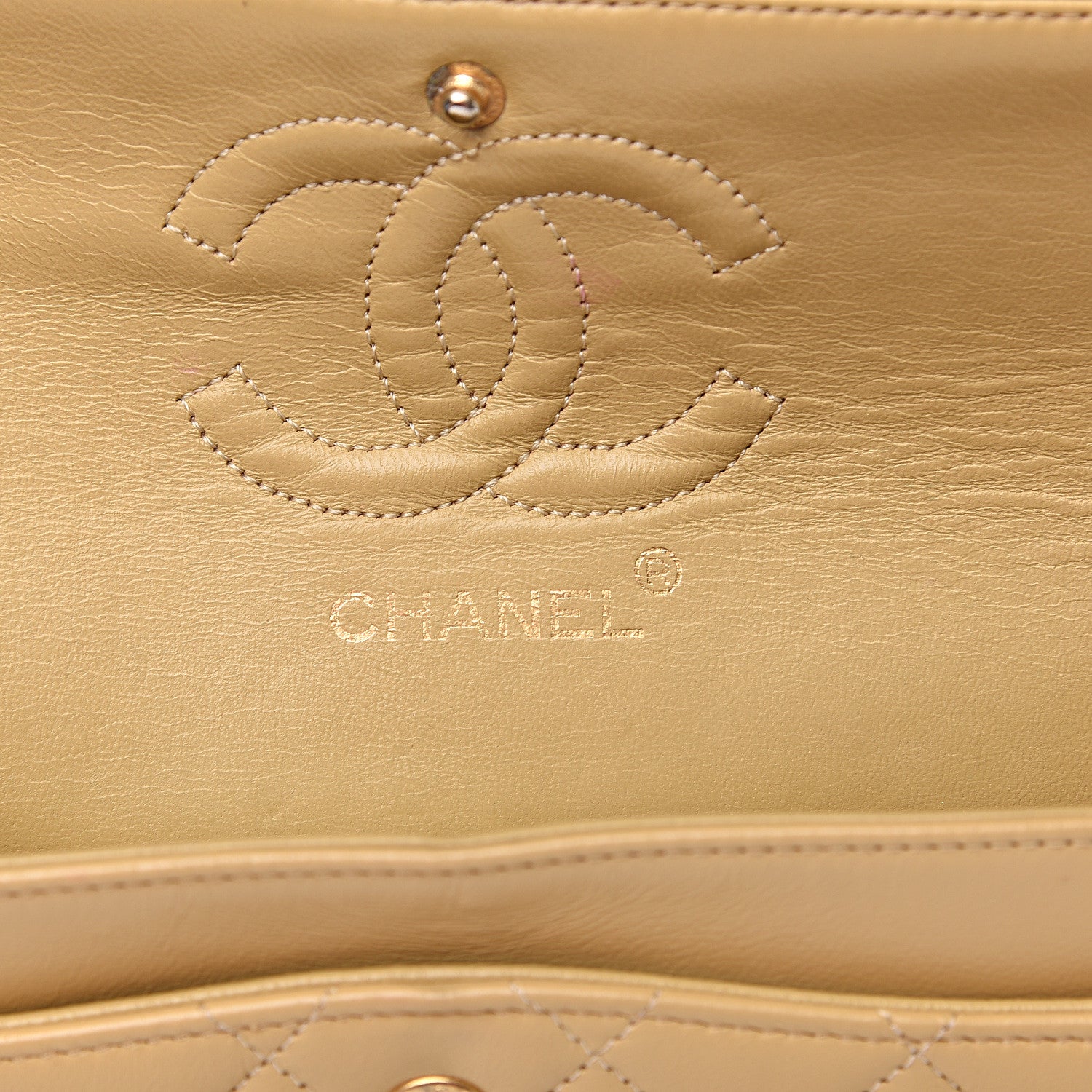 Chanel Lambskin Quilted Small Double Flap Beige 5 of 14