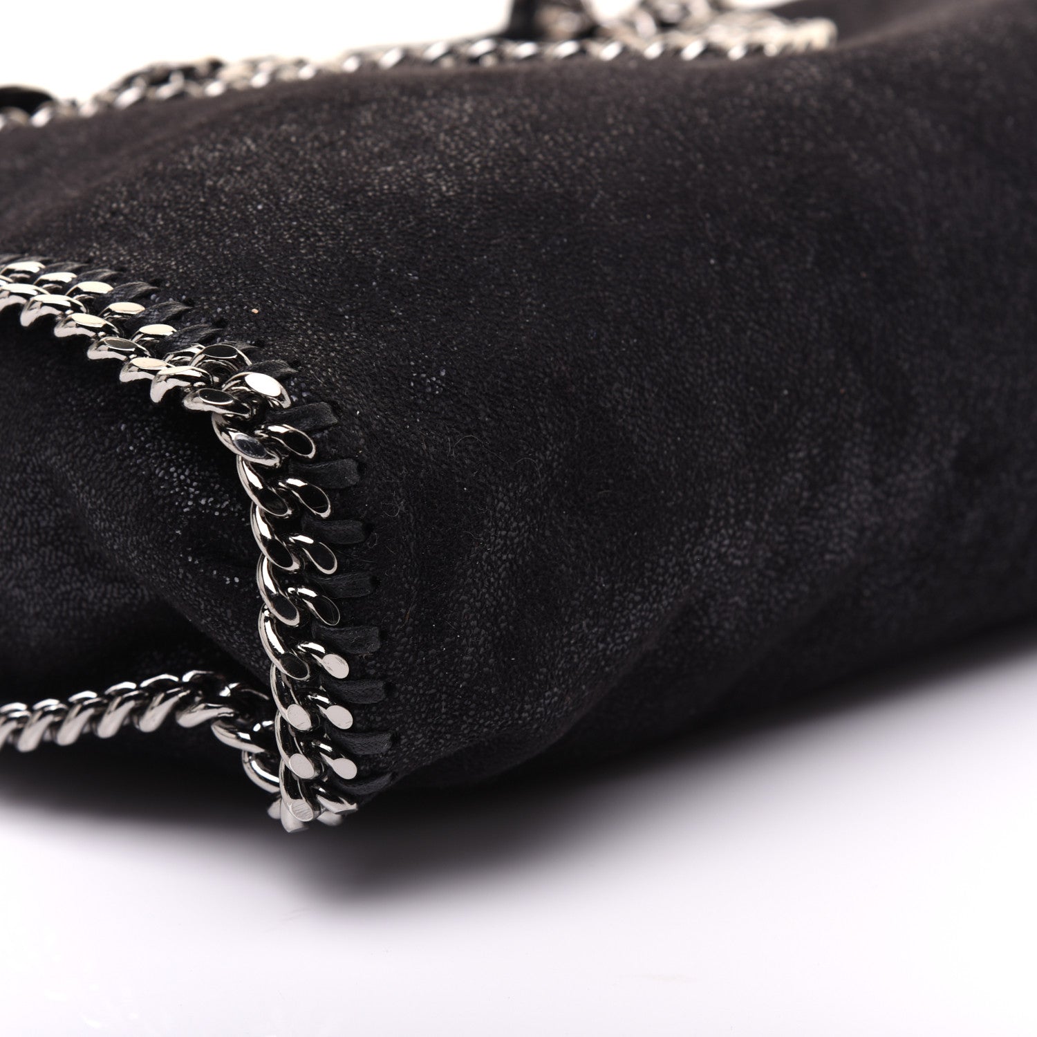 Stella McCartney Shaggy Deer Falabella Fold Over Tote Black 6 of 9