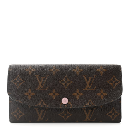Louis Vuitton Monogram Emilie Wallet Rose Ballerine 1 of 8