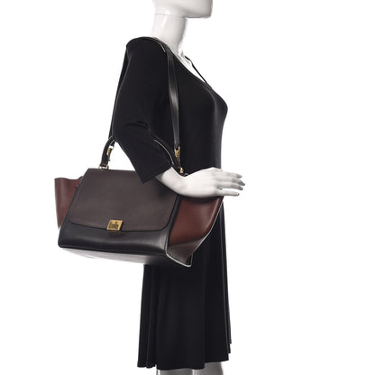 Celine Smooth Calfskin Medium Tri-Color Trapeze 2 of 9