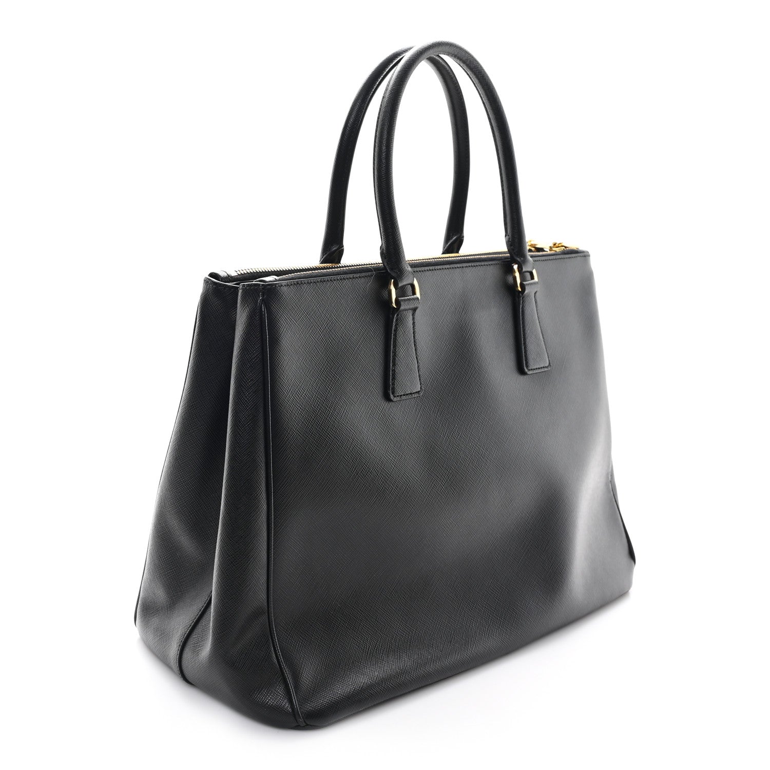 Prada Saffiano Lux Large Galleria Double Zip Tote Black 3 of 10