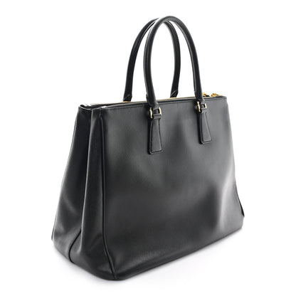 Prada Saffiano Lux Large Galleria Double Zip Tote Black 3 of 10