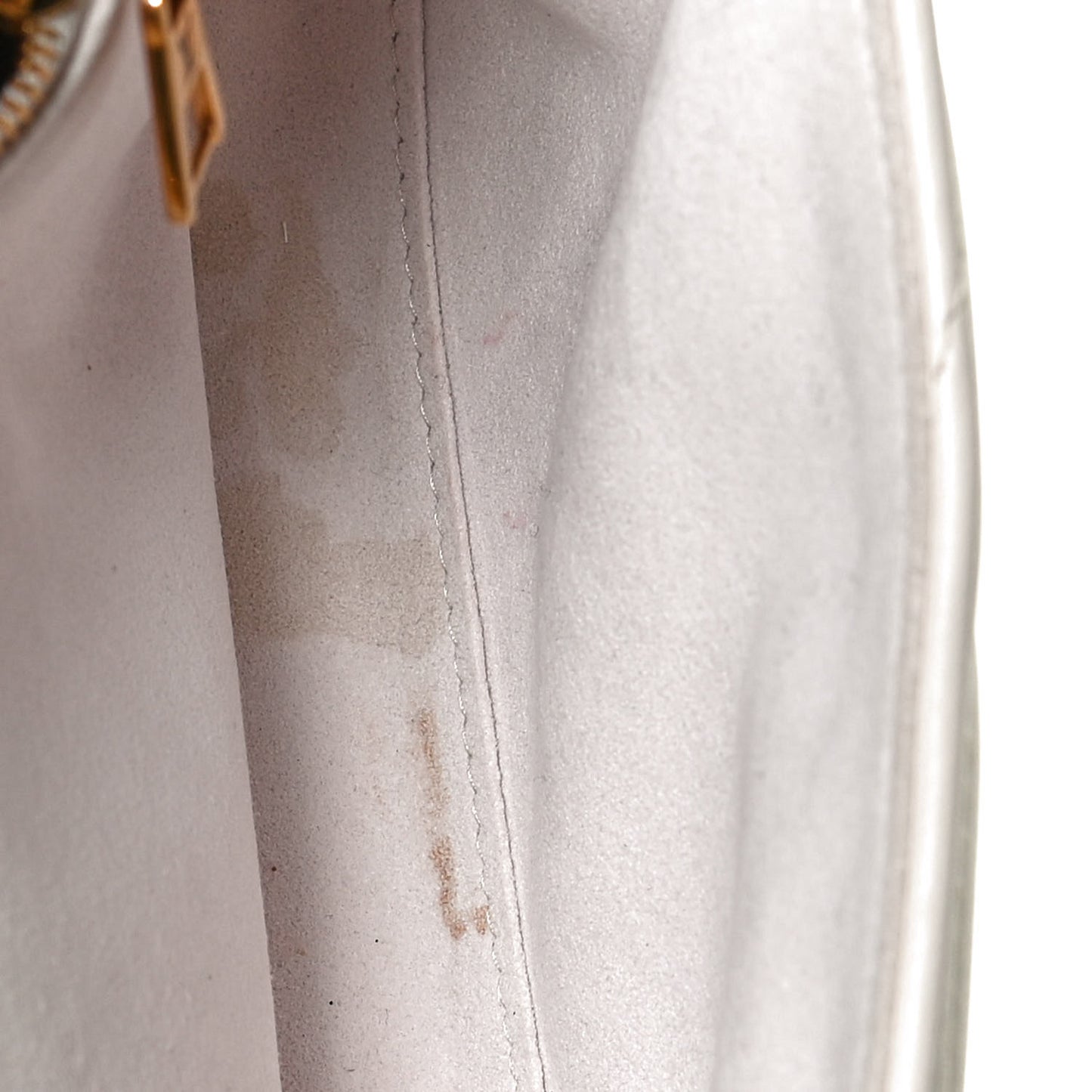 Calfskin LV New Wave Chain Bag Ivory