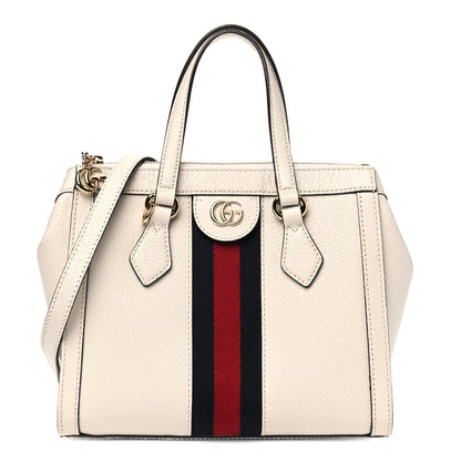 Gucci Textured Calfskin Web Small Ophidia Tote Bag Mystic White 1 of 7