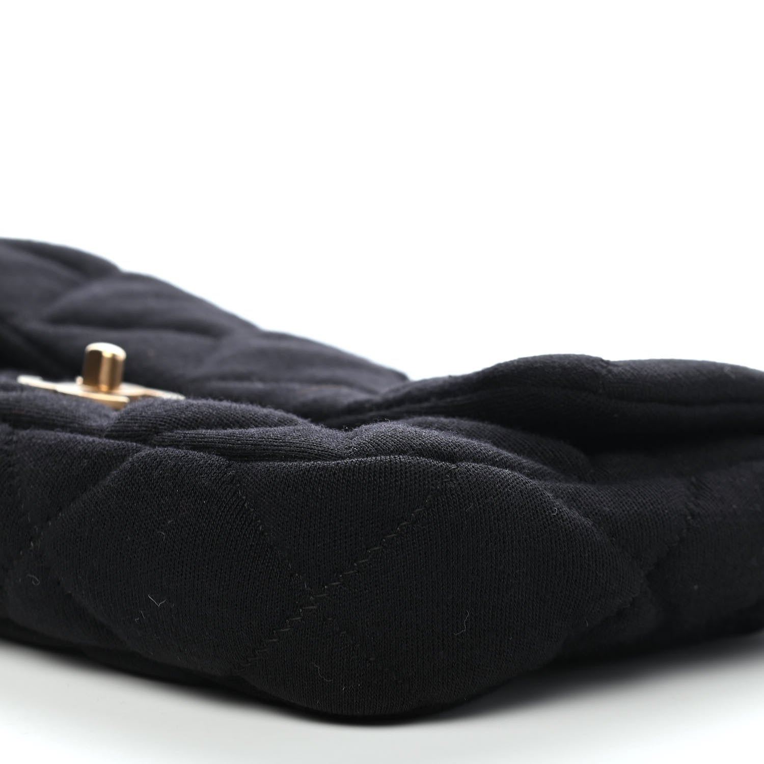 Chanel Jersey Quilted Medium Single Flap Black 8 of 8