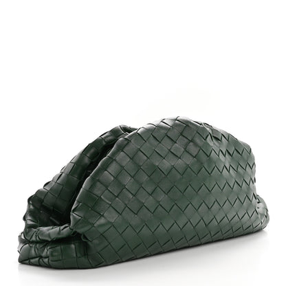 Bottega Veneta Nappa Maxi Intrecciato The Pouch Oversized Clutch Raintree 3 of 9