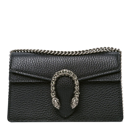Gucci Calfskin Super Mini Dionysus Shoulder Bag Black 1 of 8